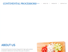 Tablet Screenshot of continentalprocessors.com